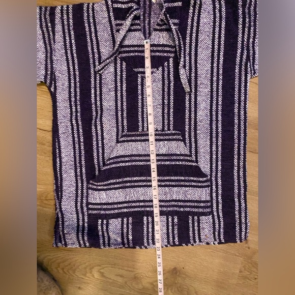 Navy and White Striped Hoodie - Picture 11 of 11